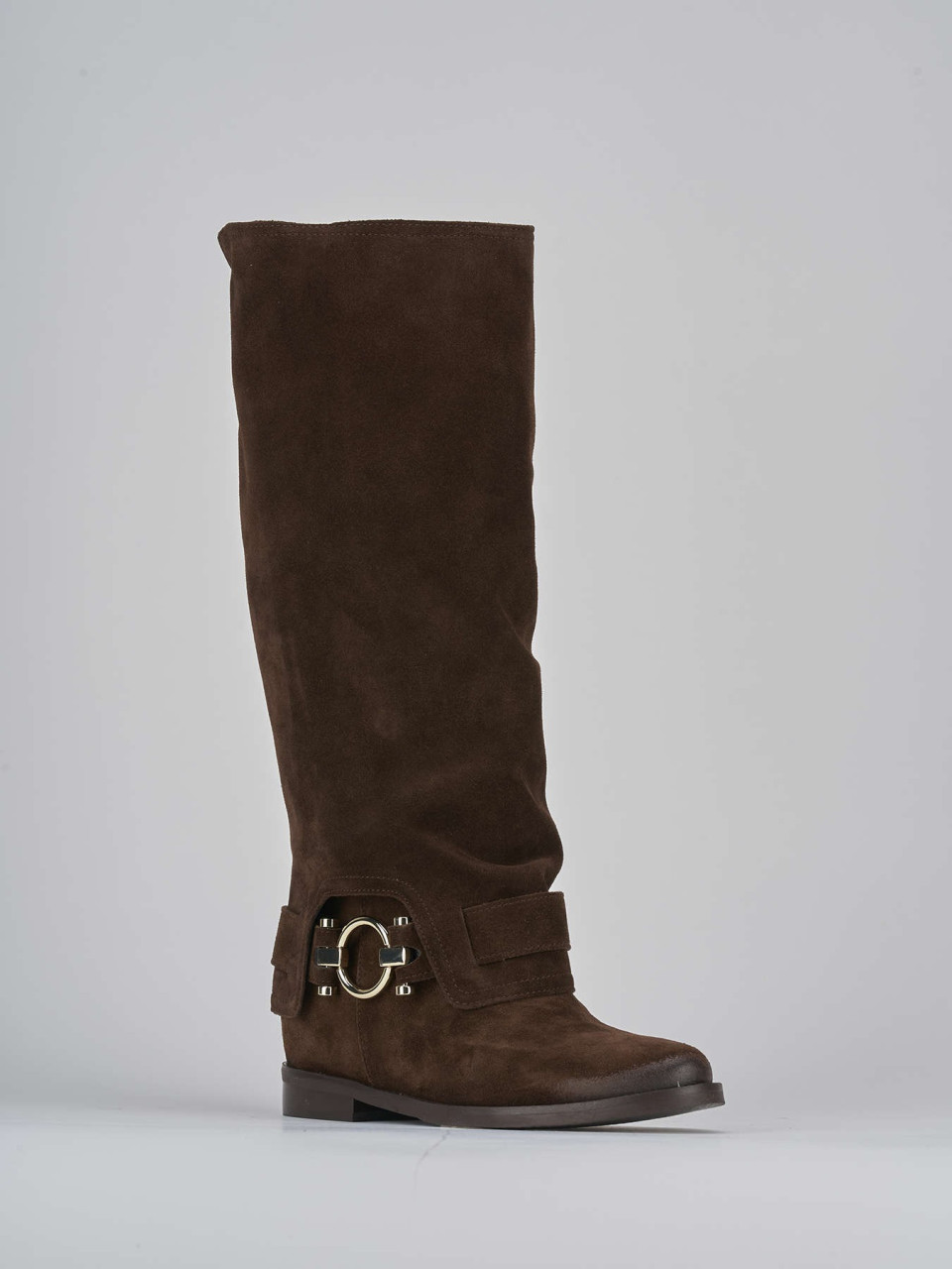 Knee high dress boots low heel online
