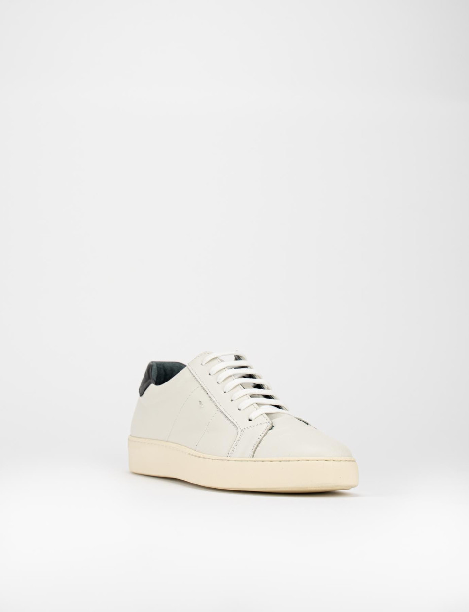 Zapatillas deportivas blanco cuero