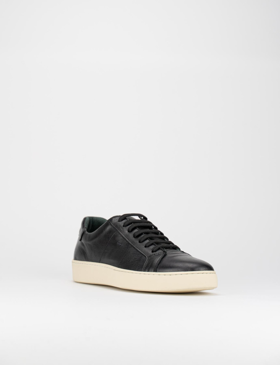 Zapatillas deportivas negro cuero