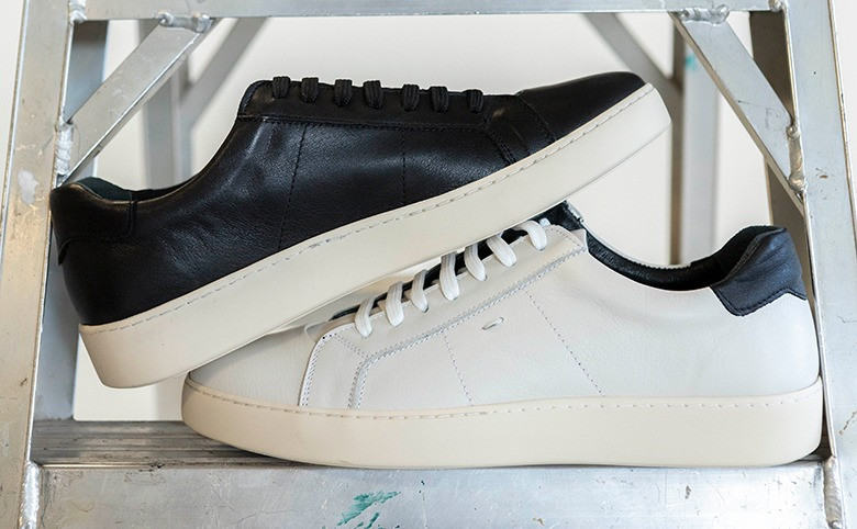 Zapatillas deportivas negro cuero