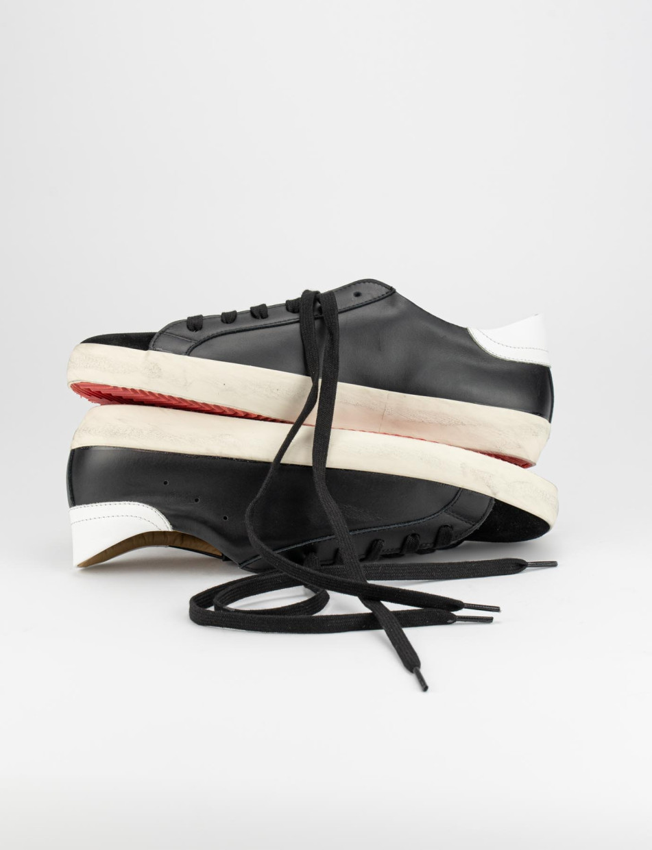 Zapatillas deportivas negro cuero