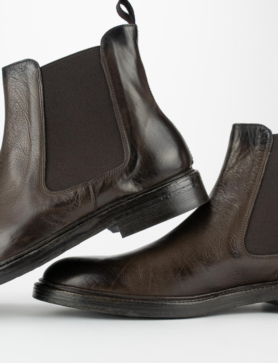 Botines tacón 2 cm negro cuero