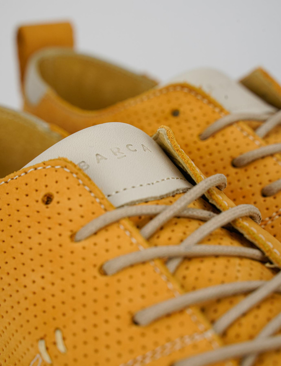 Zapatillas deportivas amarillo nobuk