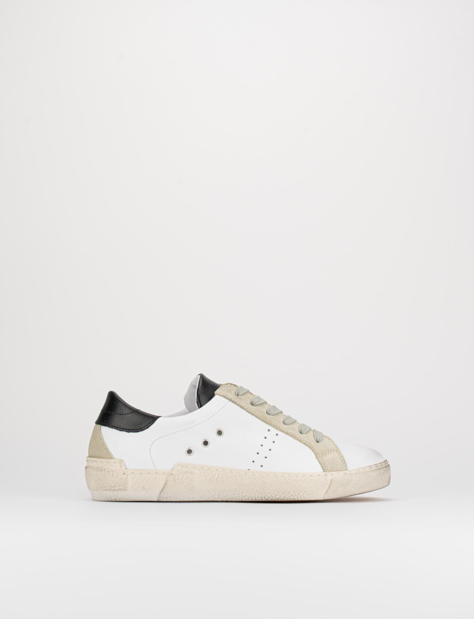 Zapatillas deportivas blanco cuero