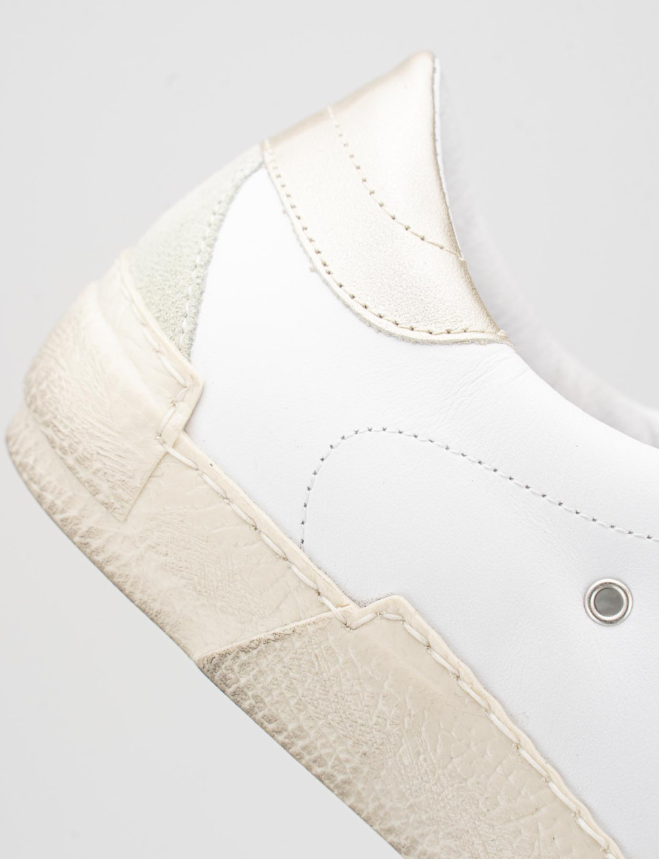 Zapatillas deportivas blanco cuero