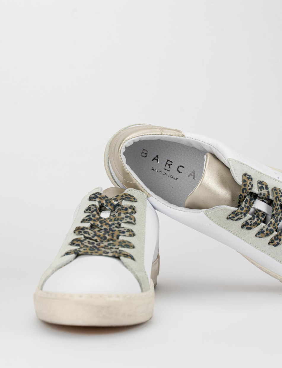 Zapatillas deportivas blanco cuero