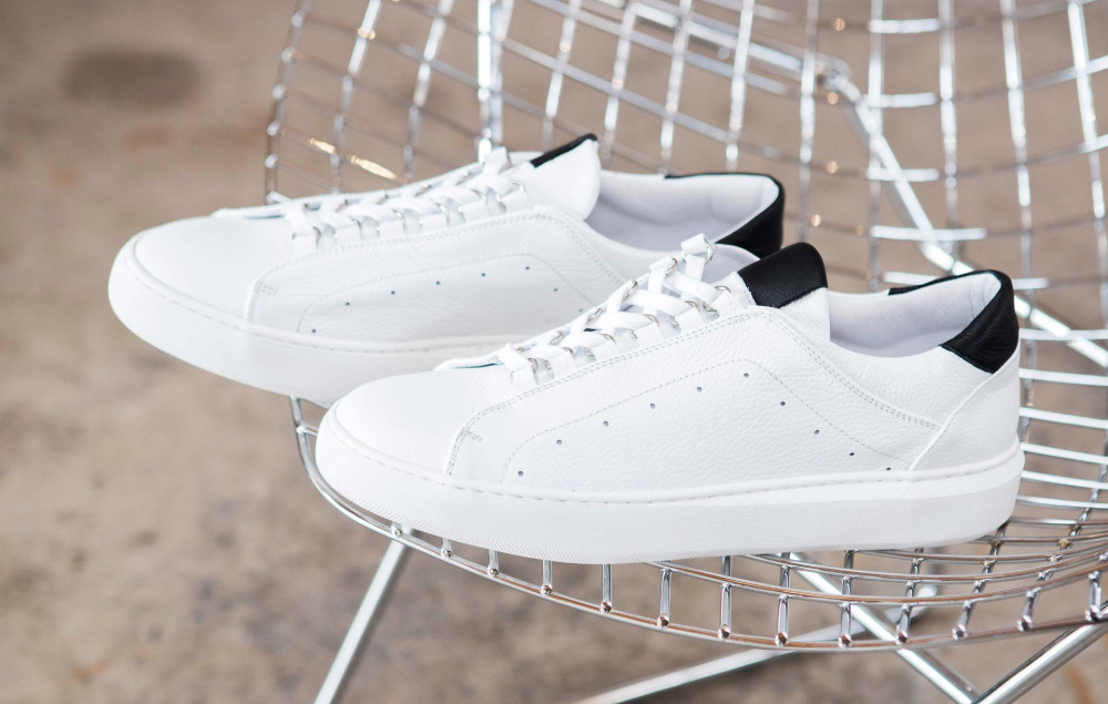 Zapatillas deportivas blanco cuero