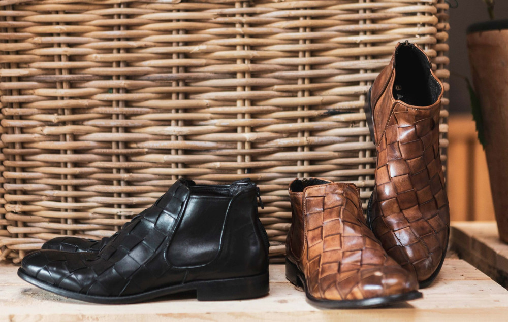 Botines negro cuero