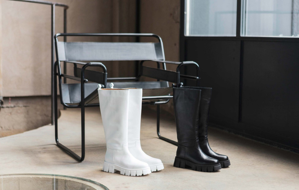 Outlet - mujer tacón 1 cm blanco cuero