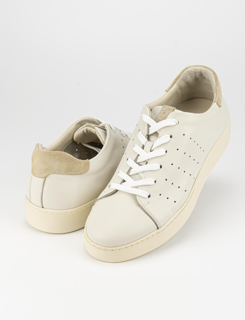 Zapatillas deportivas blanco cuero