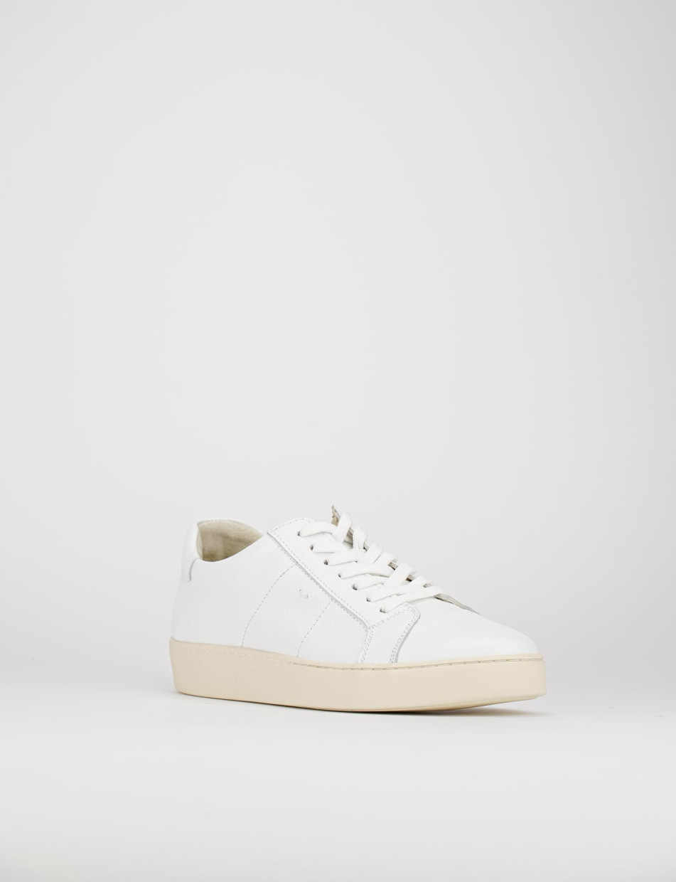 Zapatillas deportivas blanco cuero