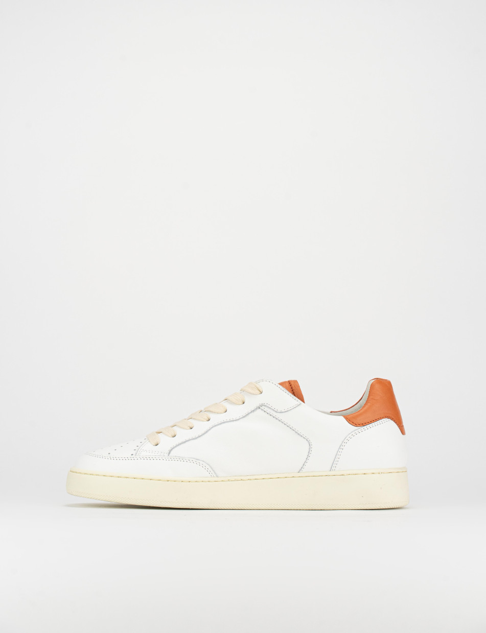 Zapatillas deportivas naranja cuero