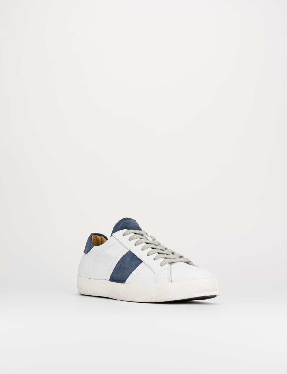 Zapatillas deportivas blanco cuero