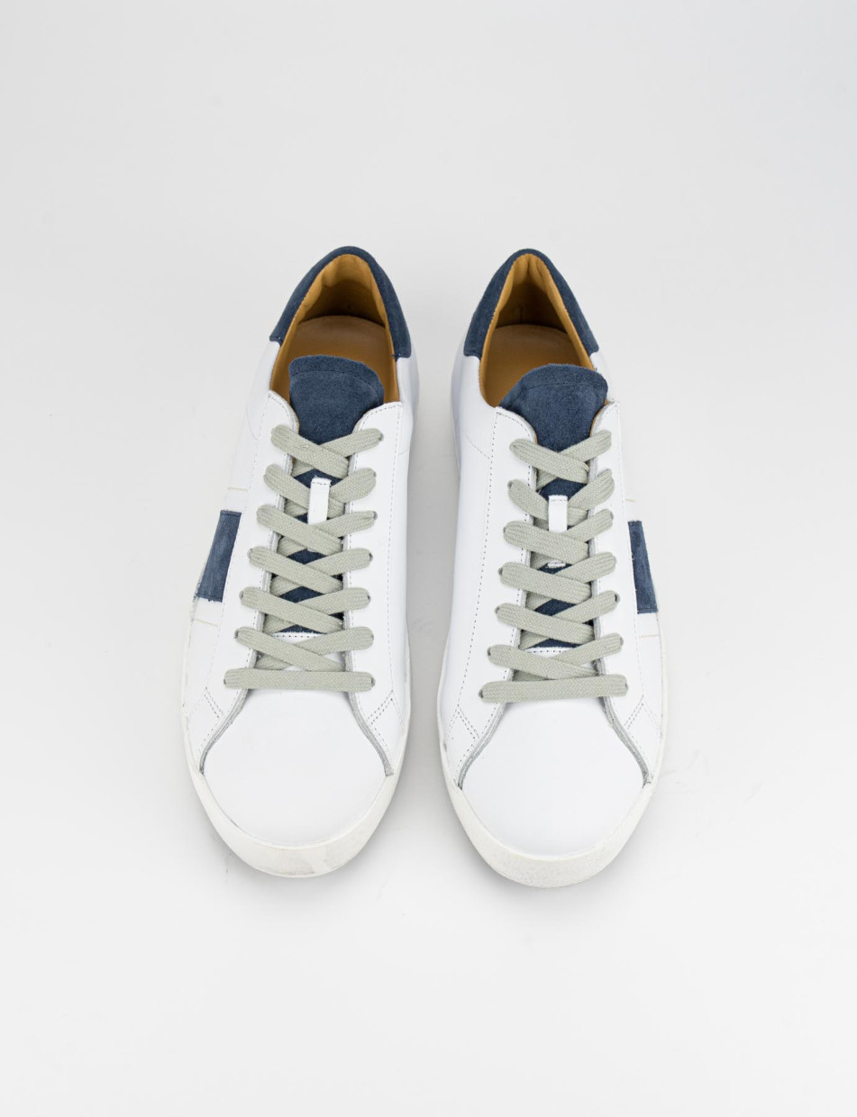 Zapatillas deportivas blanco cuero