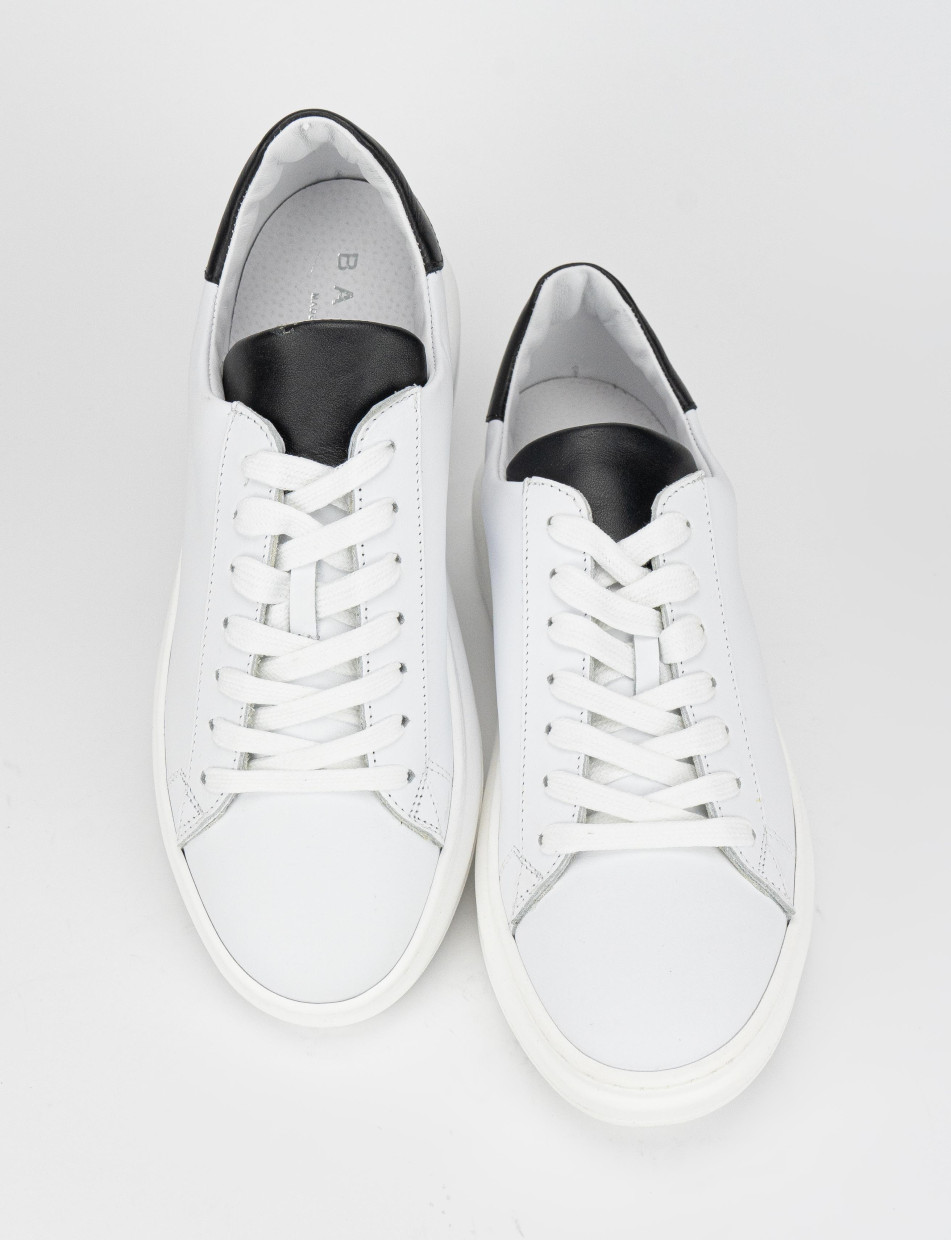 Sneakers pelle bianco