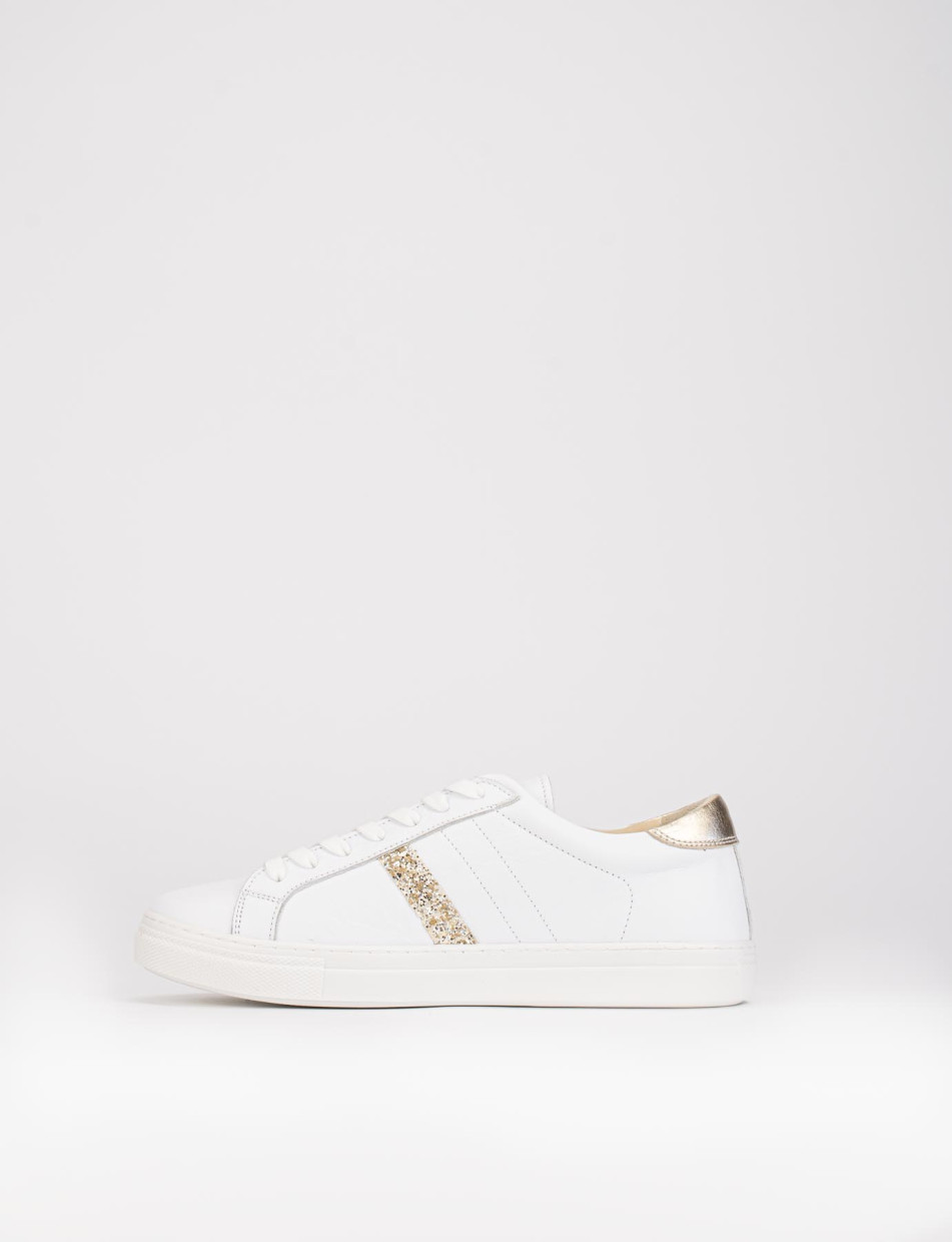 Zapatillas deportivas blanco cuero