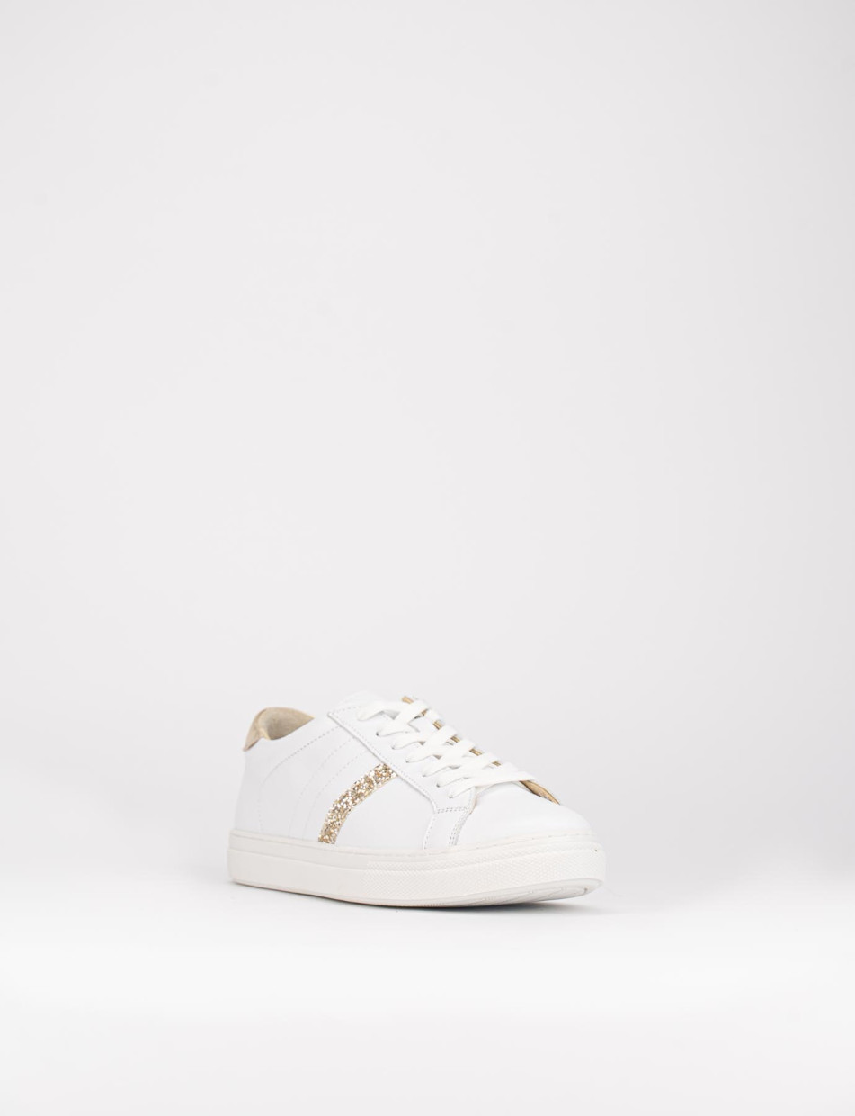 Zapatillas deportivas blanco cuero