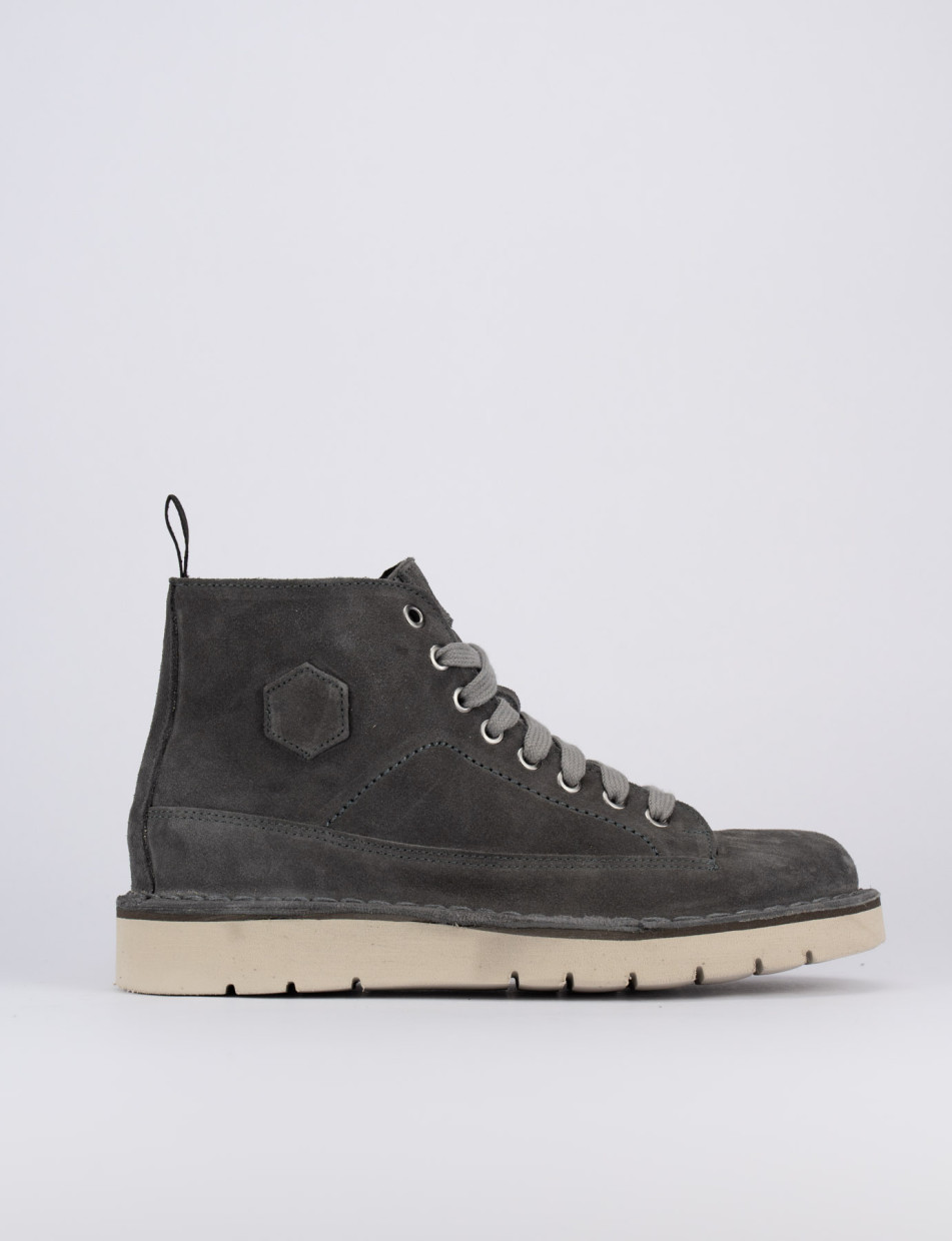 Zapatillas deportivas gris ante