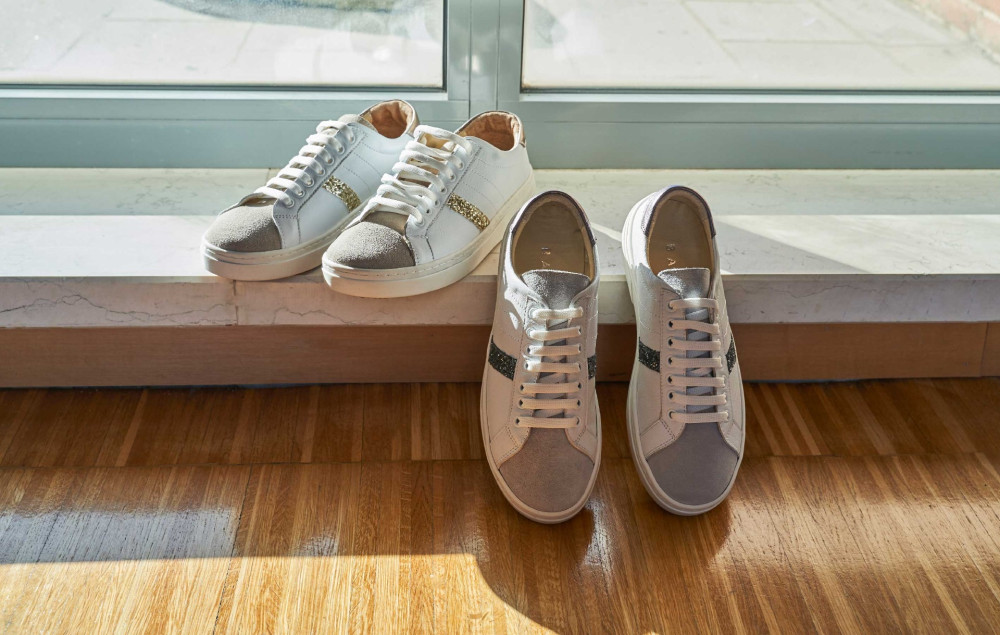 Zapatillas deportivas blanco cuero