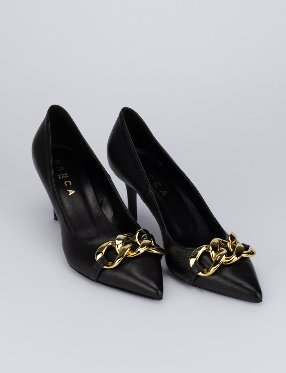 Pumps heel 8 cm black leather