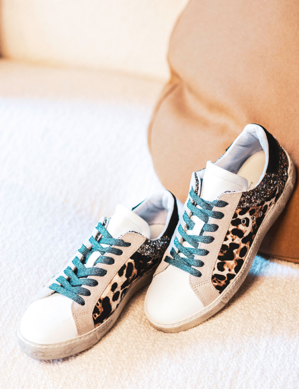 Zapatillas deportivas blanco cuero