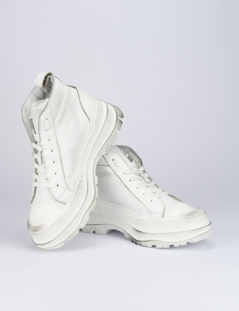 Zapatillas deportivas blanco cuero