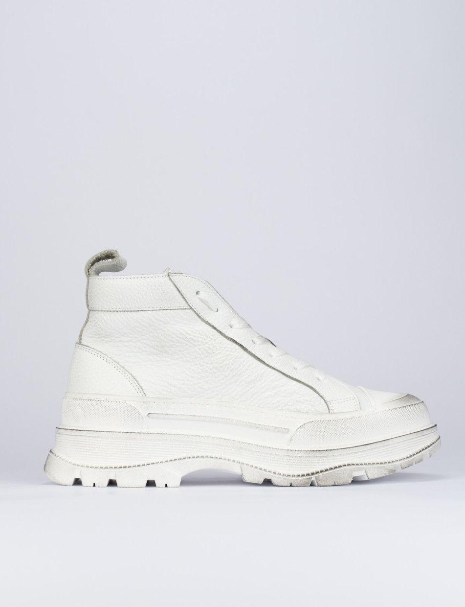 Zapatillas deportivas blanco cuero