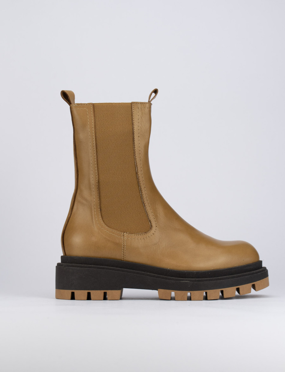 Outlet - mujer tacón 1 cm marrón cuero