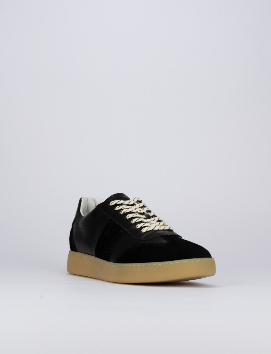 Sneakers black chamois