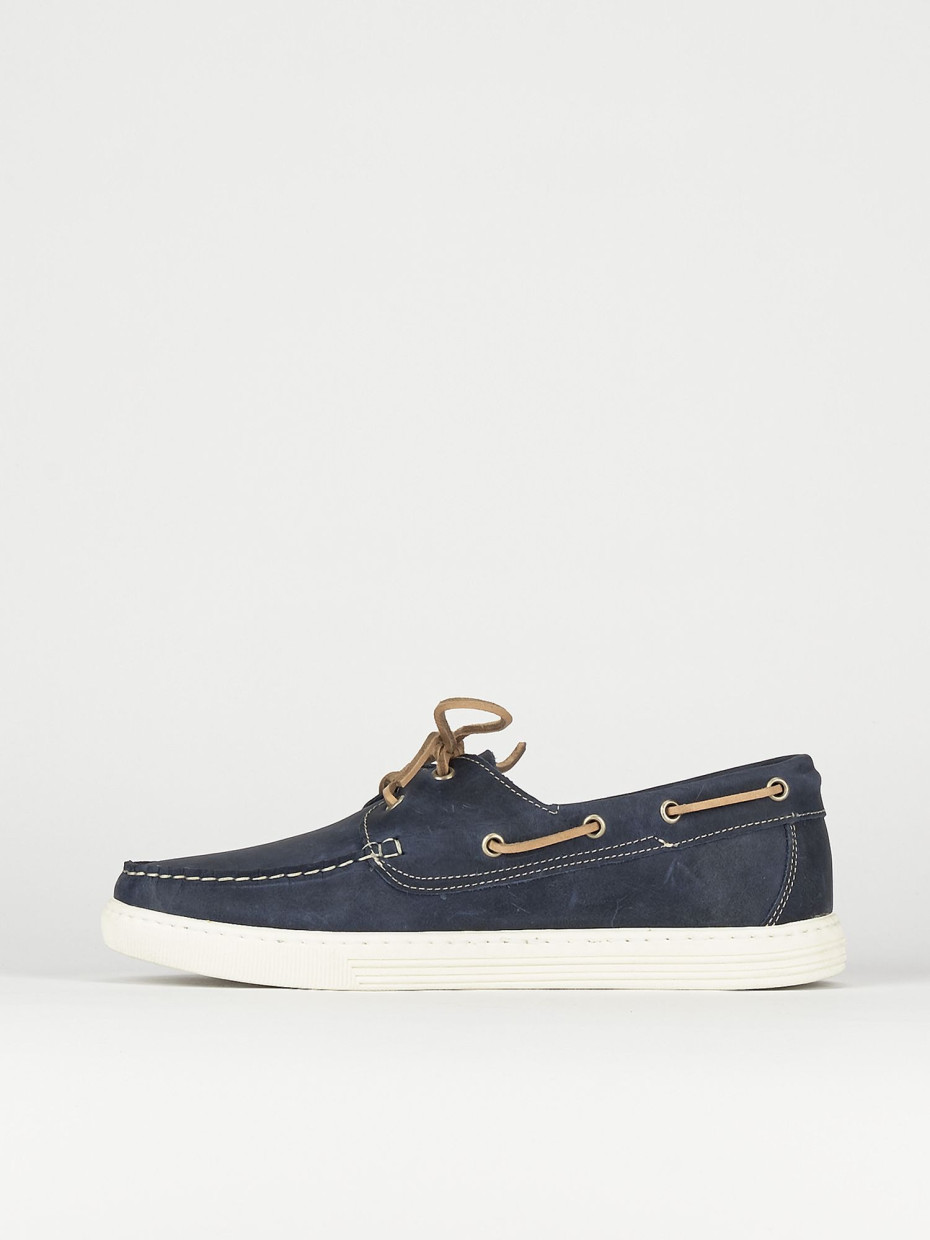 Zapatos de cordones tacón 1 cm turquesa nobuk