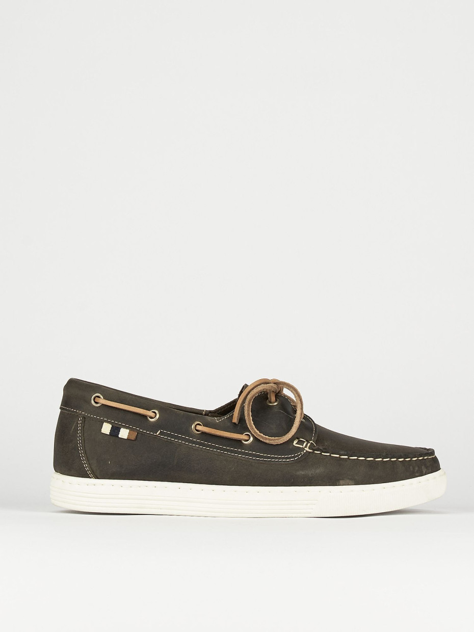 Zapatos de cordones gris nobuk