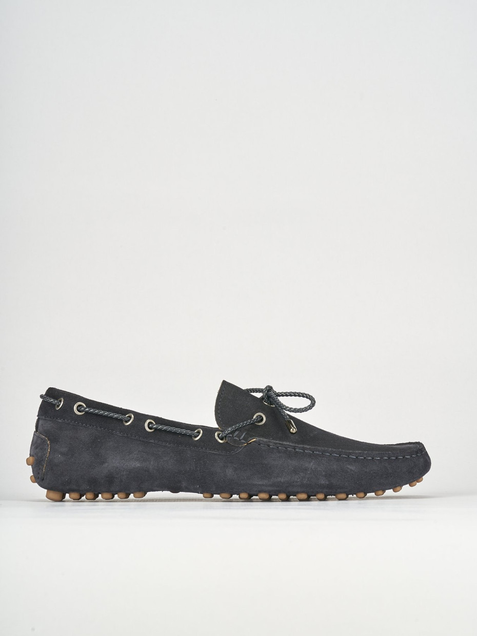 Mocasines azul ante