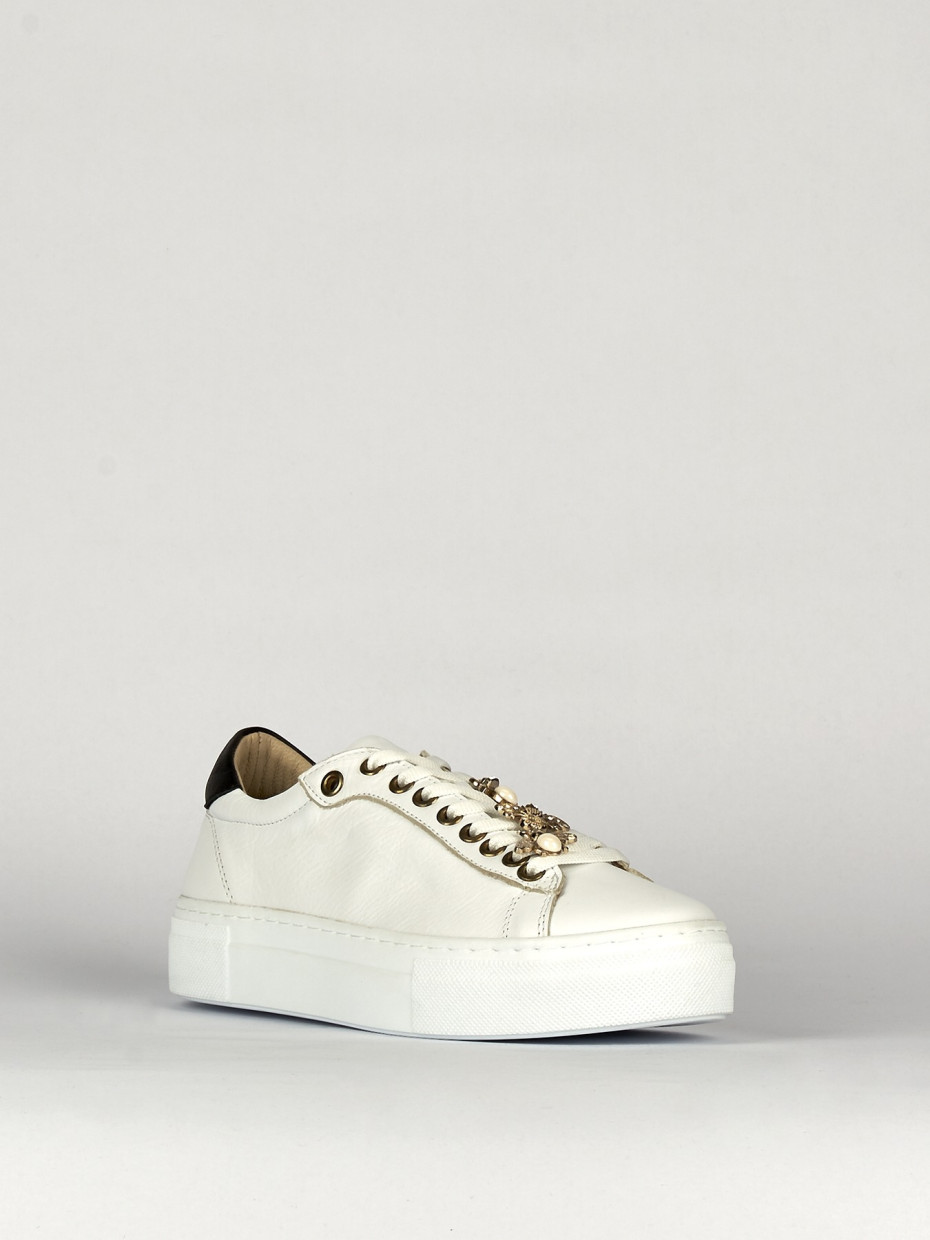 Zapatillas deportivas blanco cuero