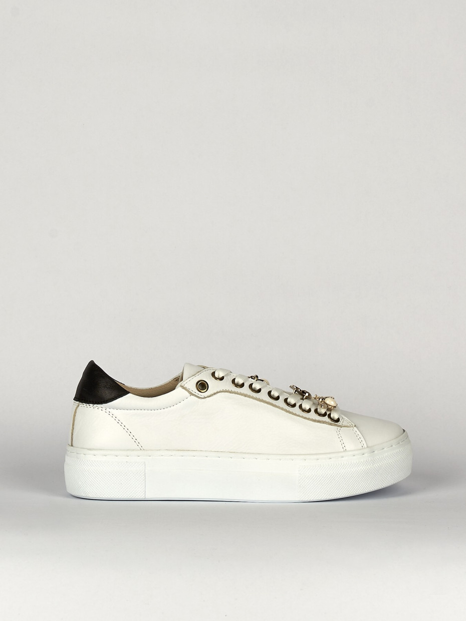 Zapatillas deportivas blanco cuero