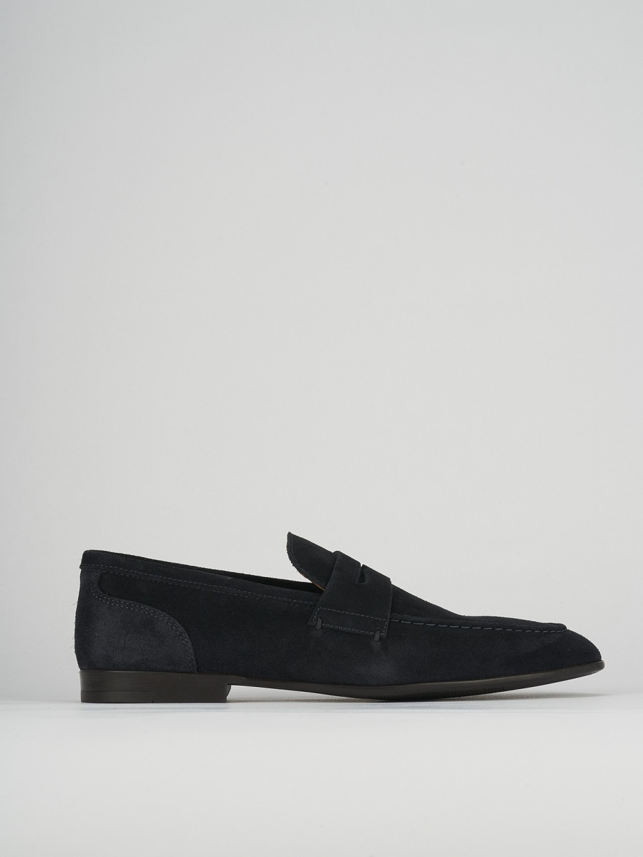 Mocasines azul ante
