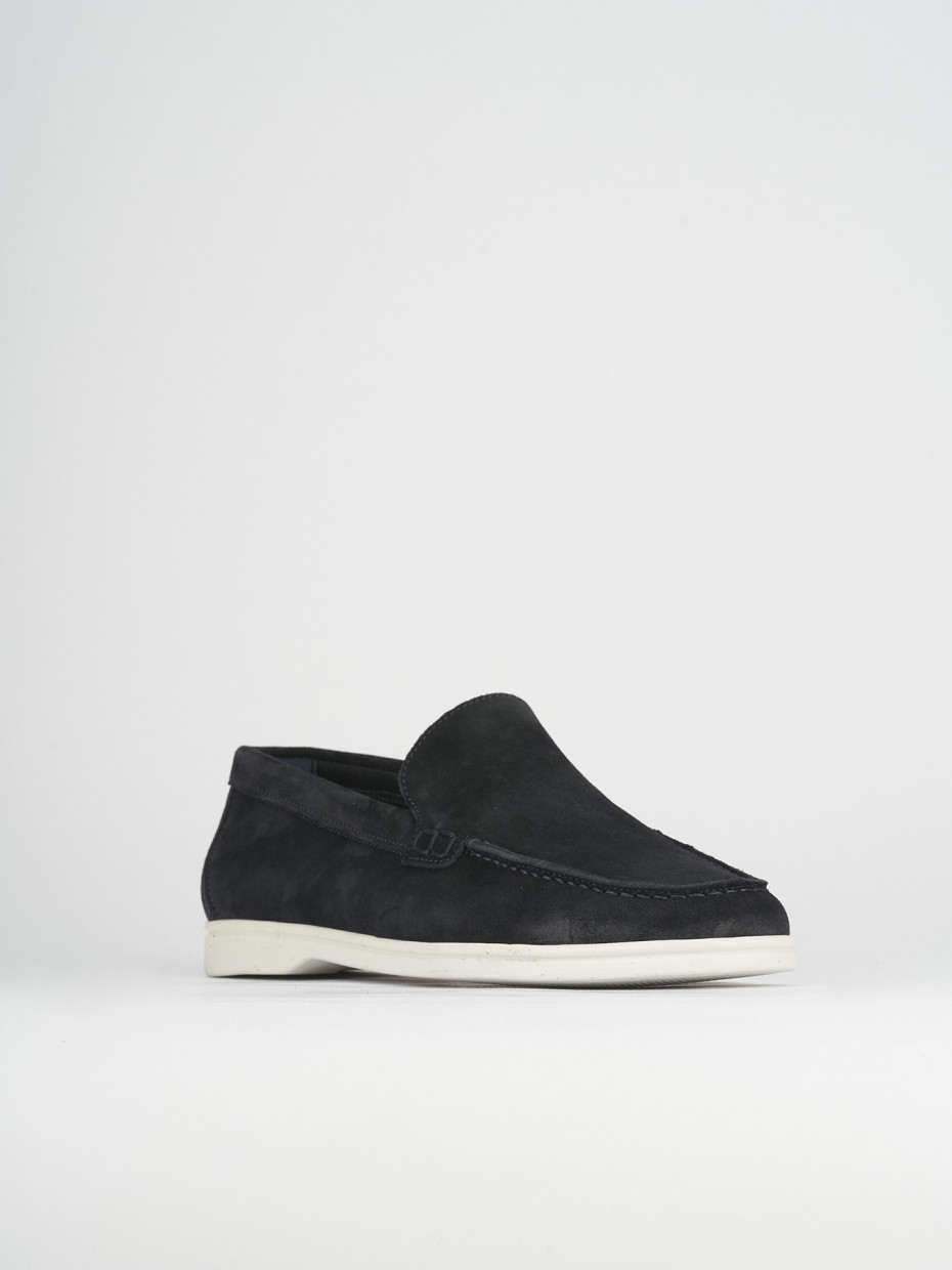 Mocasines azul ante