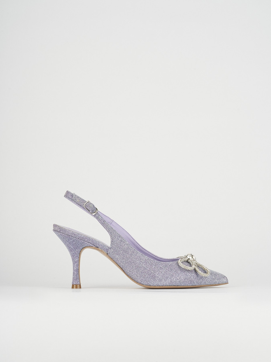 Pumps heel 5 cm pink glitter