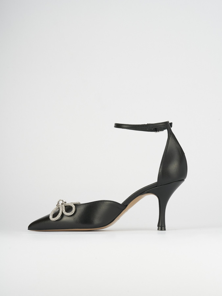 Pumps heel 7 cm black leather