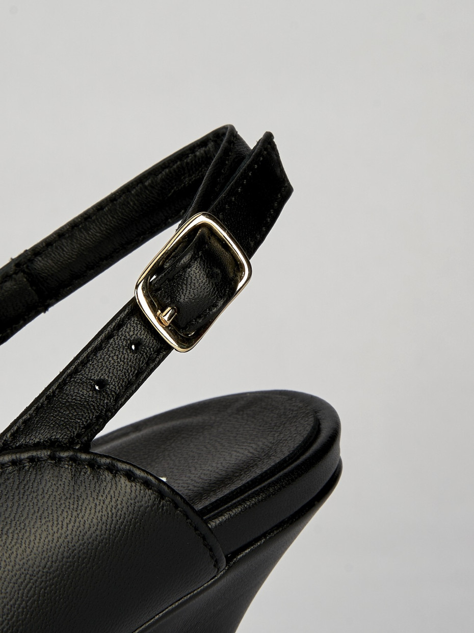 Pumps heel 6 cm black leather
