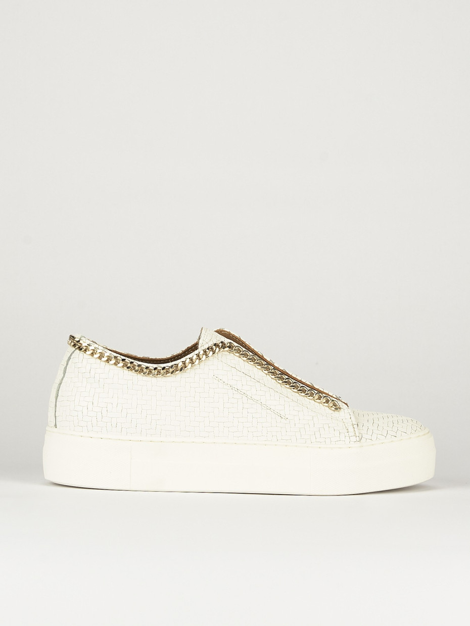 Zapatillas deportivas blanco cuero