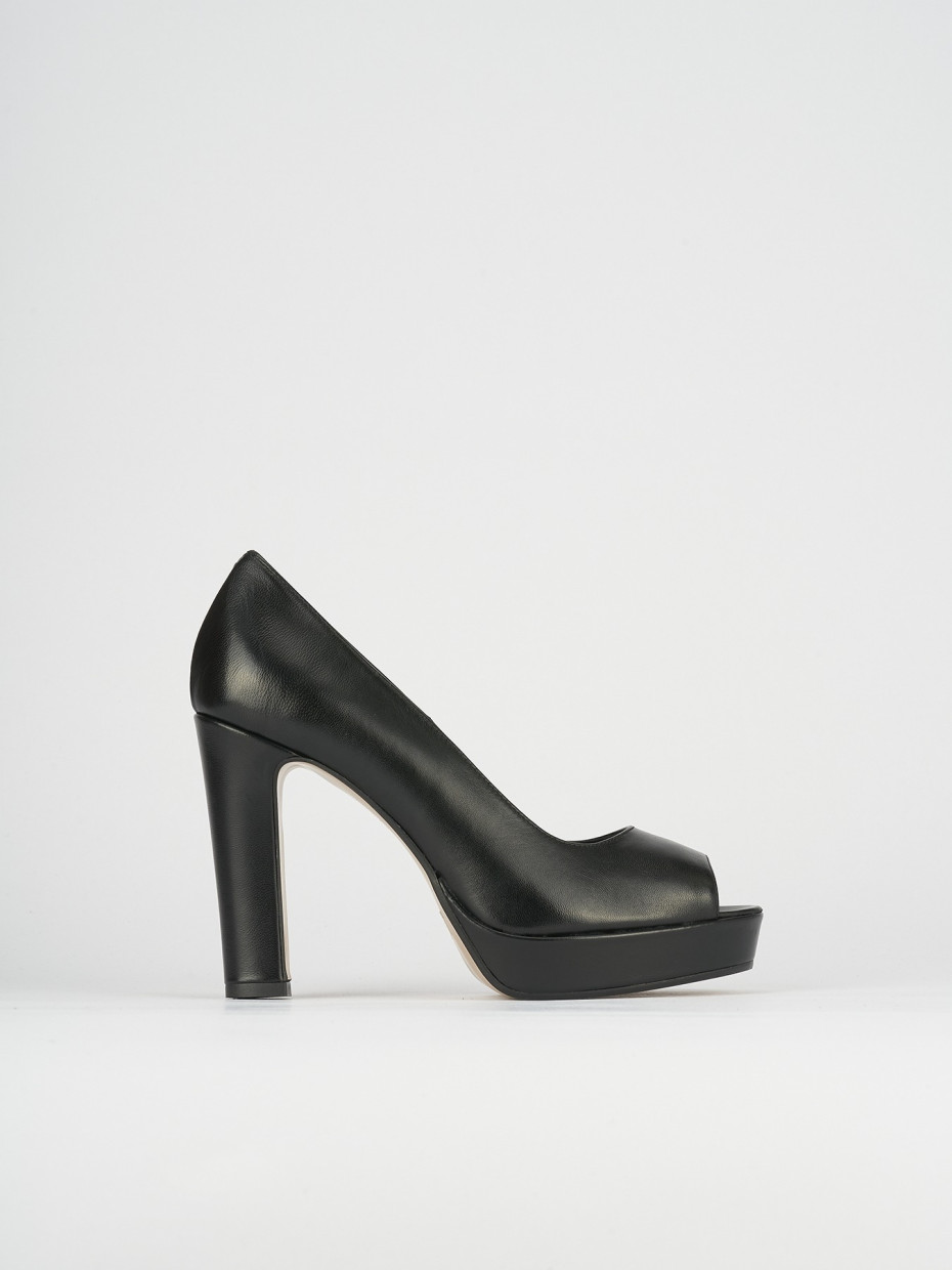 Pumps heel 8 cm black leather