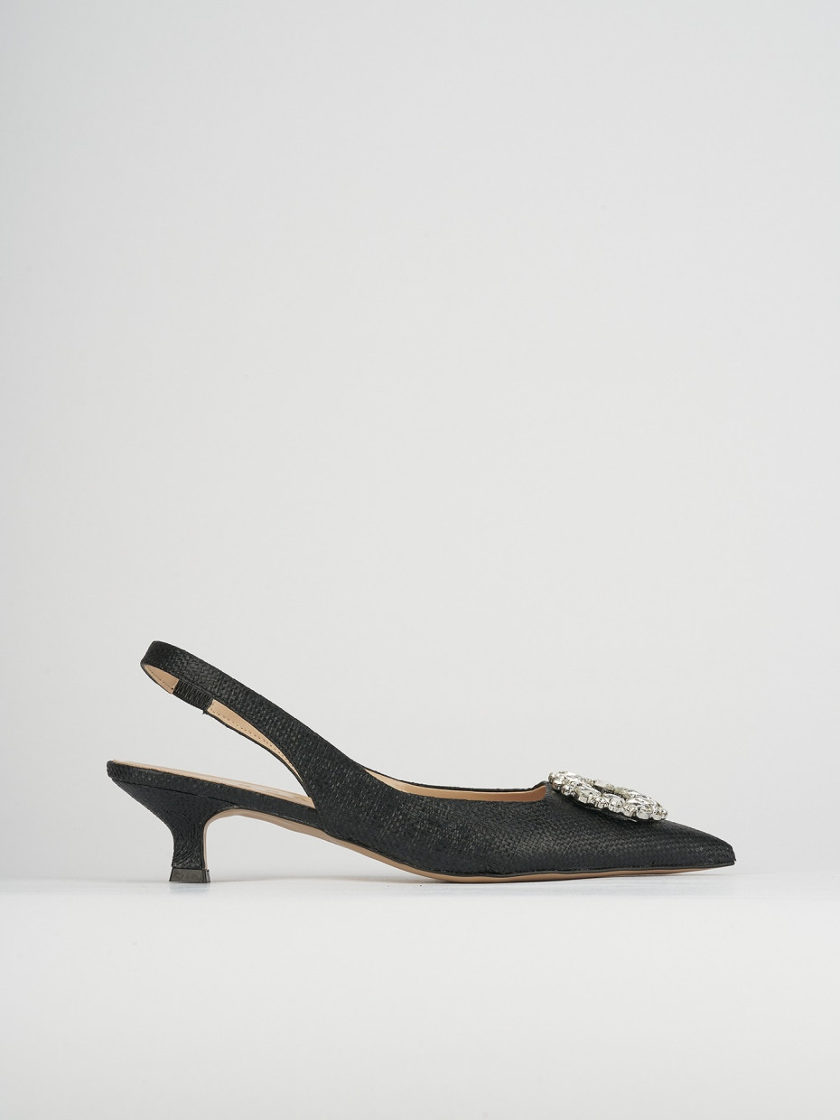 Pumps heel 5 cm black leather