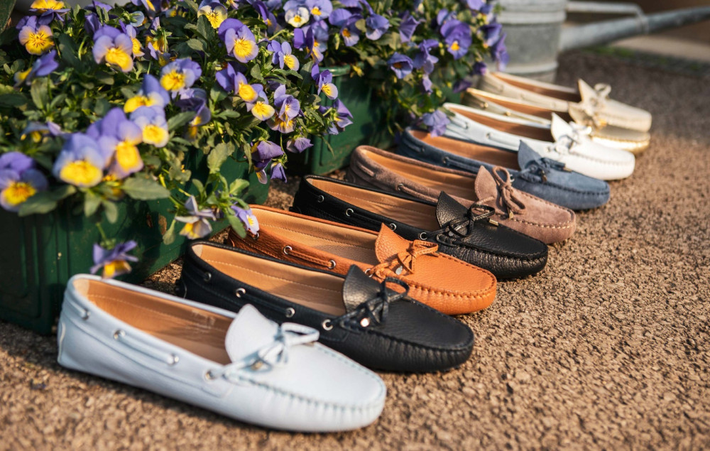 Mocasines tacón 1 cm turquesa ante