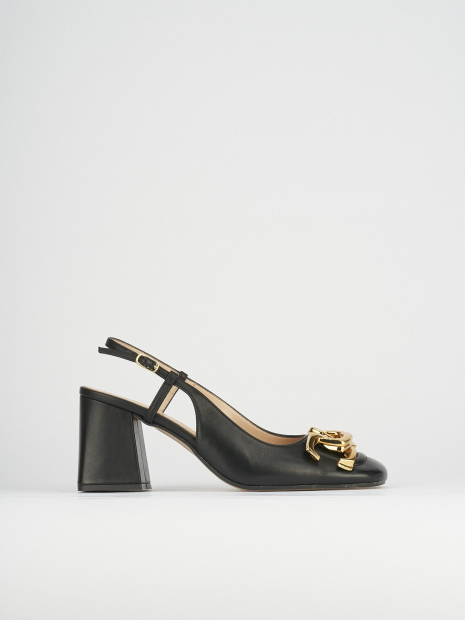 Pumps heel 8 cm black leather