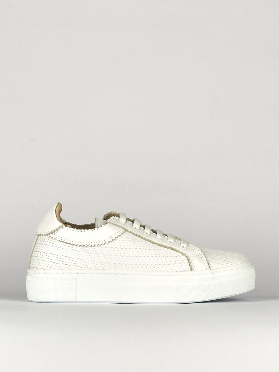 Zapatillas deportivas blanco cuero
