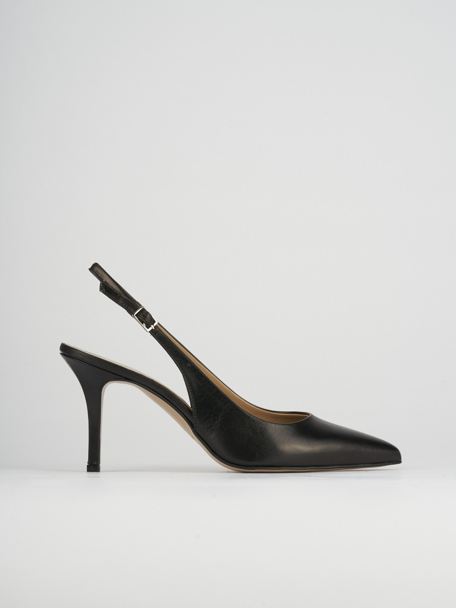Pumps heel 8 cm black leather
