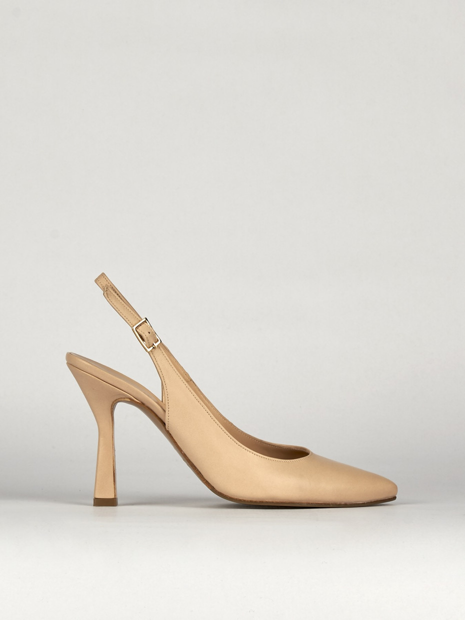 Pumps heel 8 cm pink leather