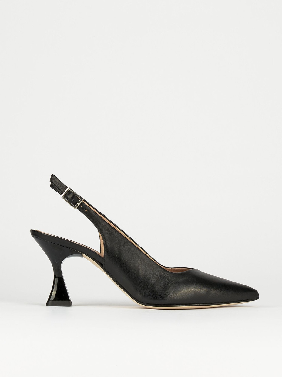 Pumps heel 7 cm black leather