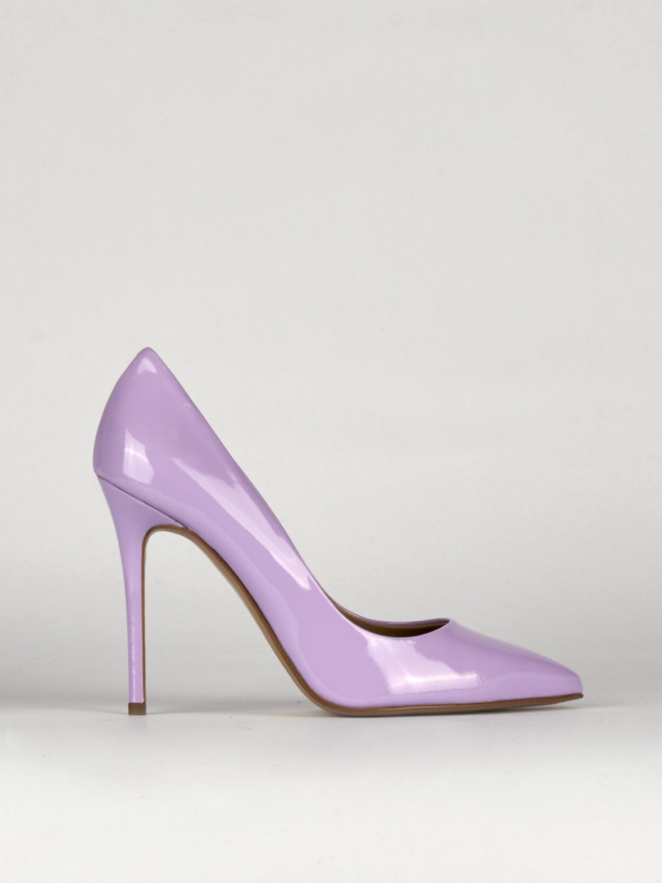 Zapatos de salón tacón 11 cm rosa charol