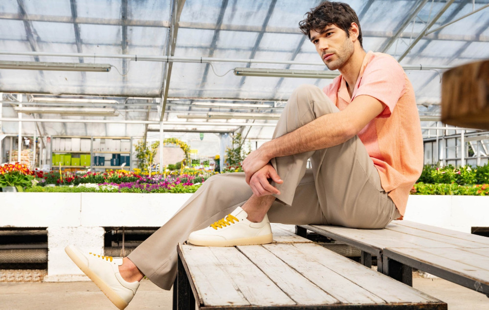 Zapatillas deportivas blanco cuero